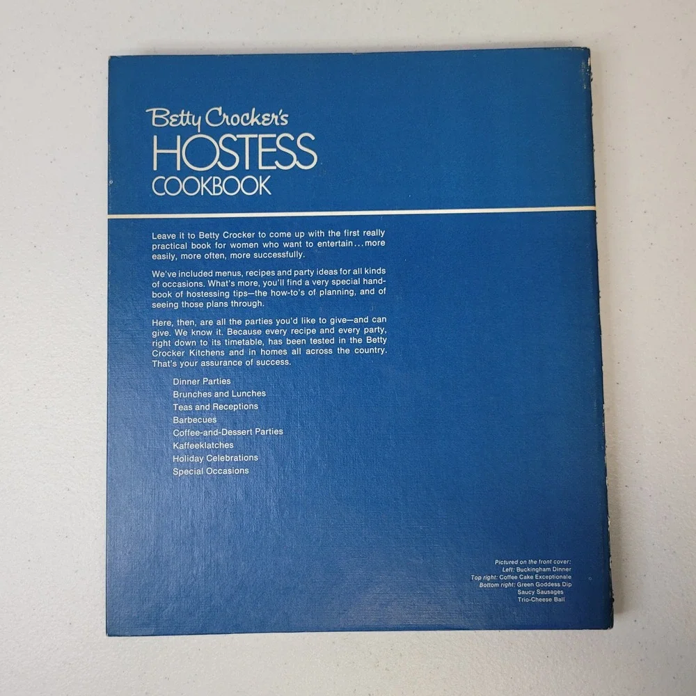 Betty Crocker Hostess Cookbook 1972 Fifth Printing Spiral‎ Hardcover